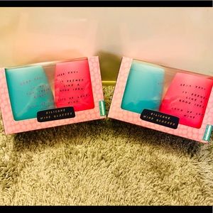 Silicone Wine Glasses 2 sets of 2 Pink & Teal